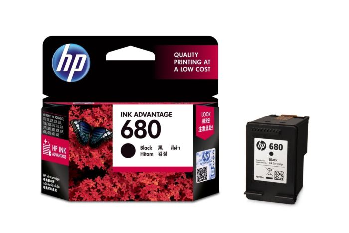 HP 680 Black Ink Cartridge [F6V27AA]
