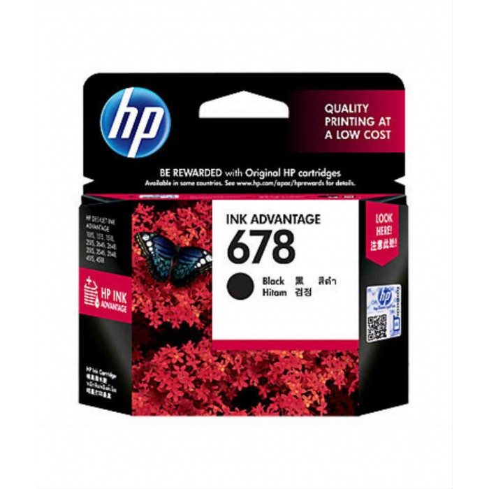HP 678 Black Ink Cartridge [CZ107AA]